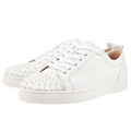 Spiky Louboutin Red Bottoms White