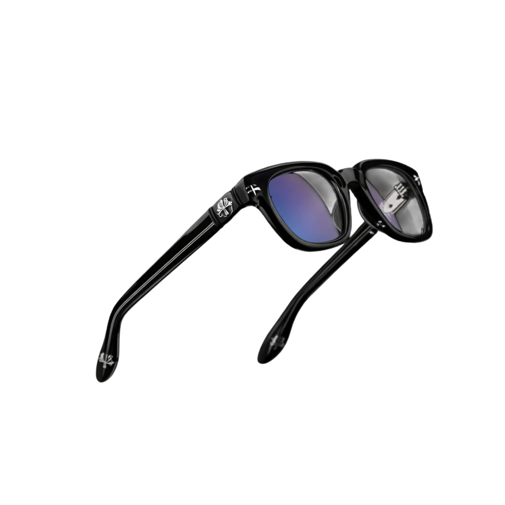 Chrome Heart Eyeglasses Crystal Black